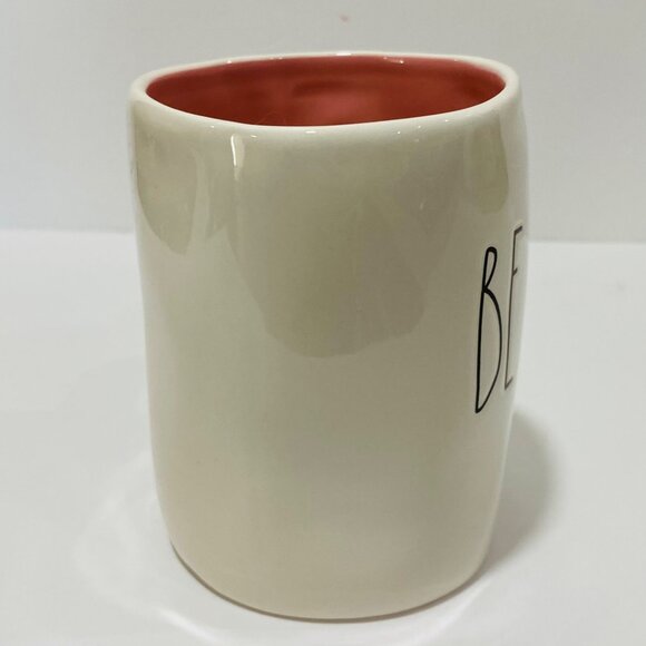 RAE DUNN BY MAGENTA "BE YOU" -Rare -White/Pink inside Coffee/Tea Mug Cup - Picture 4 of 6